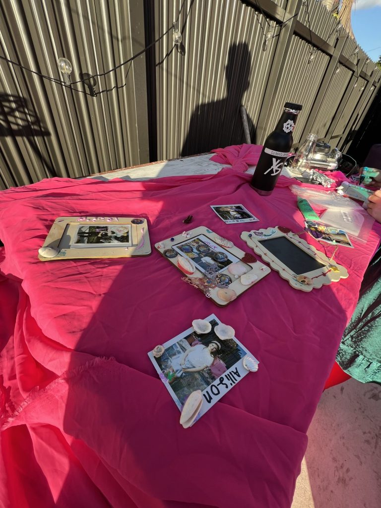 Mermaid themed kids birthday with DIY Polaroid frames by Incredecible, Miami