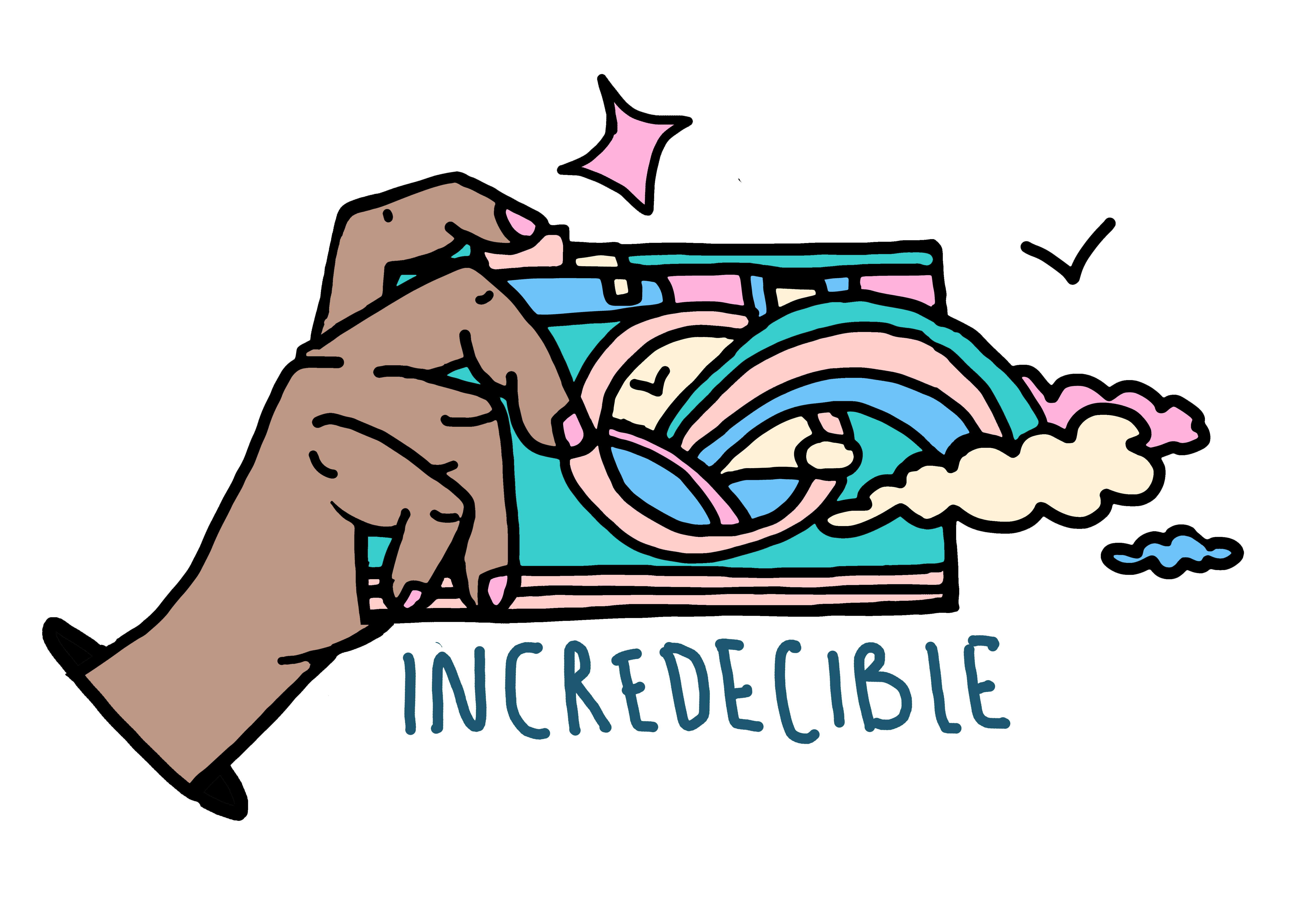 Incredecible illustrated logo