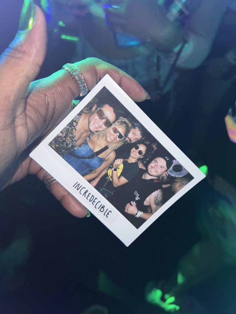 DJs at Club Space Miami captured on instant film by Incredecible