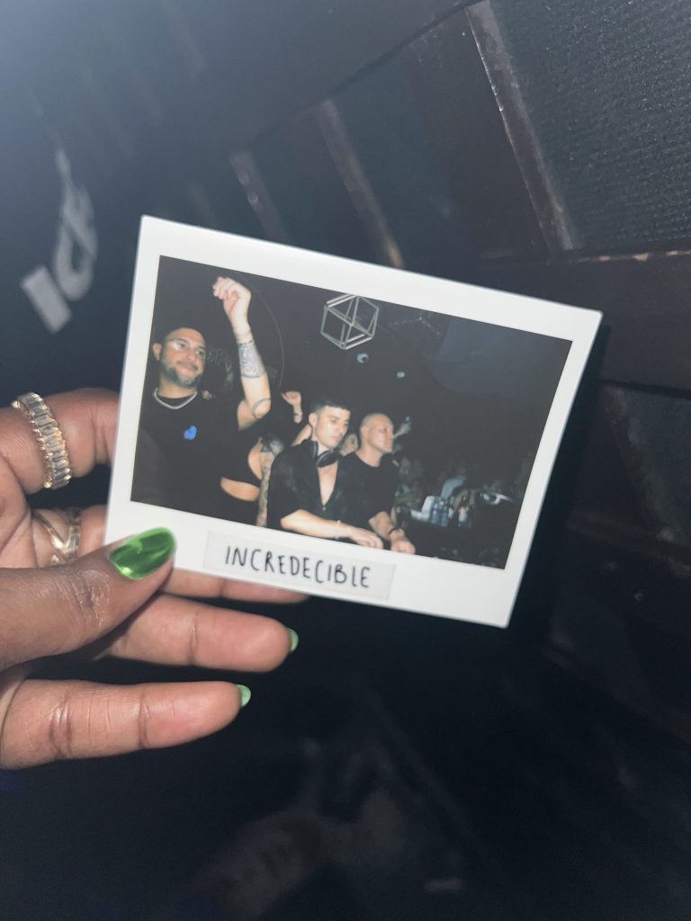 DJs at Club Space Miami captured on instant film by Incredecible