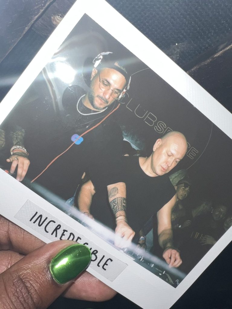 DJs at Club Space Miami captured on instant film by Incredecible